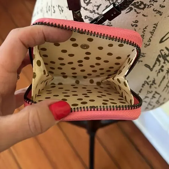 Pink *Camellia* Mini WOC DIY Tassel Card Case Wallet Necklace Chain NEW DIY - Picture 6 of 16